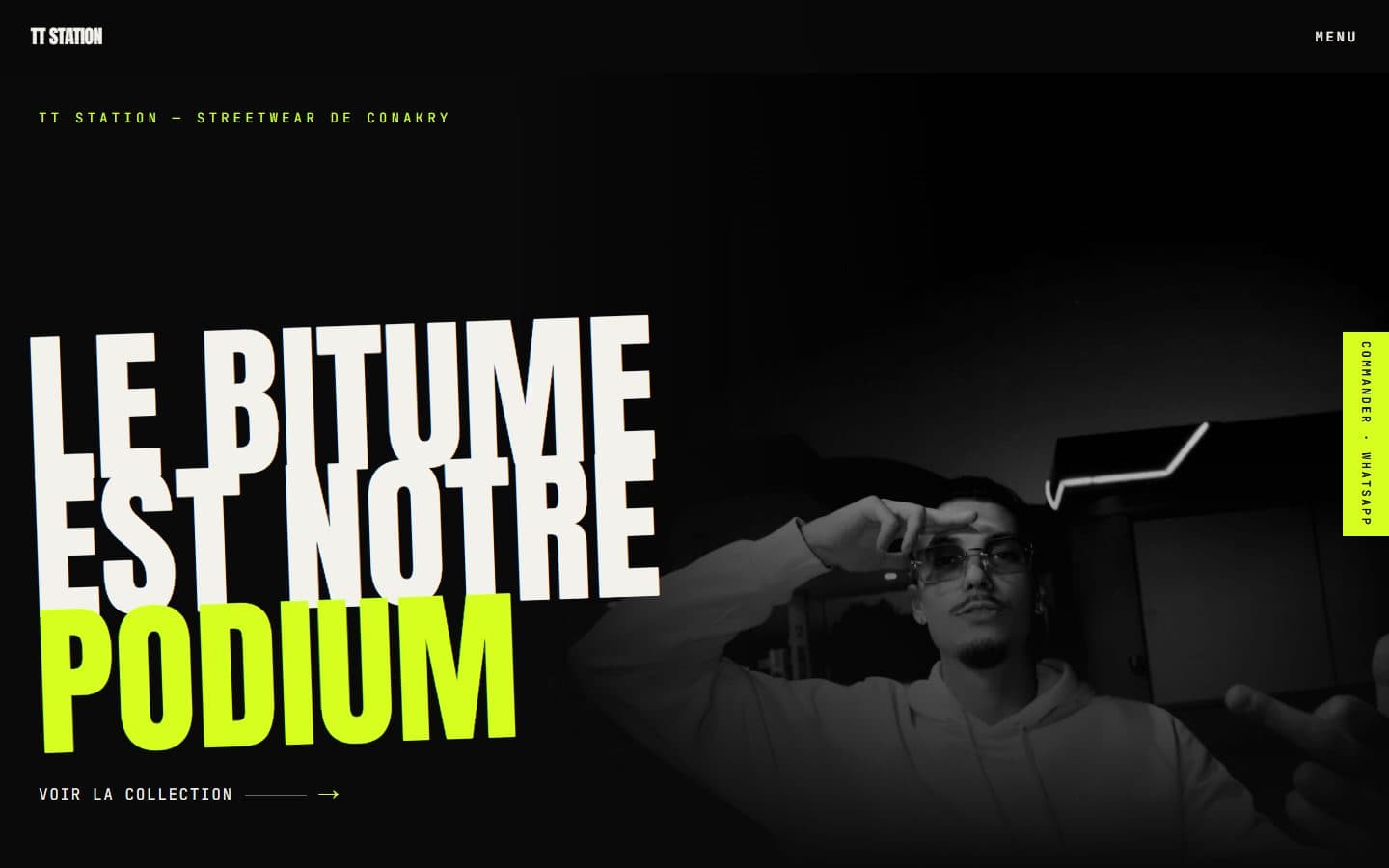Capture d'écran du site TT Station
